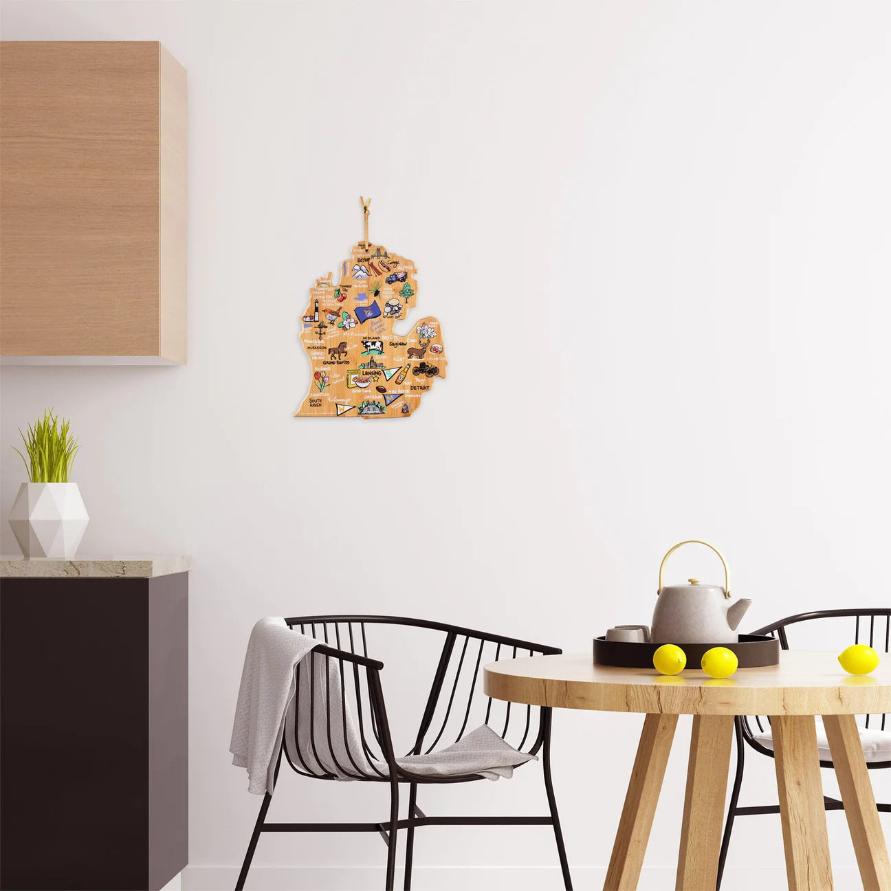Totally Bamboo Michigan Cutting & Serving Board with Artwork by Fishkiss™