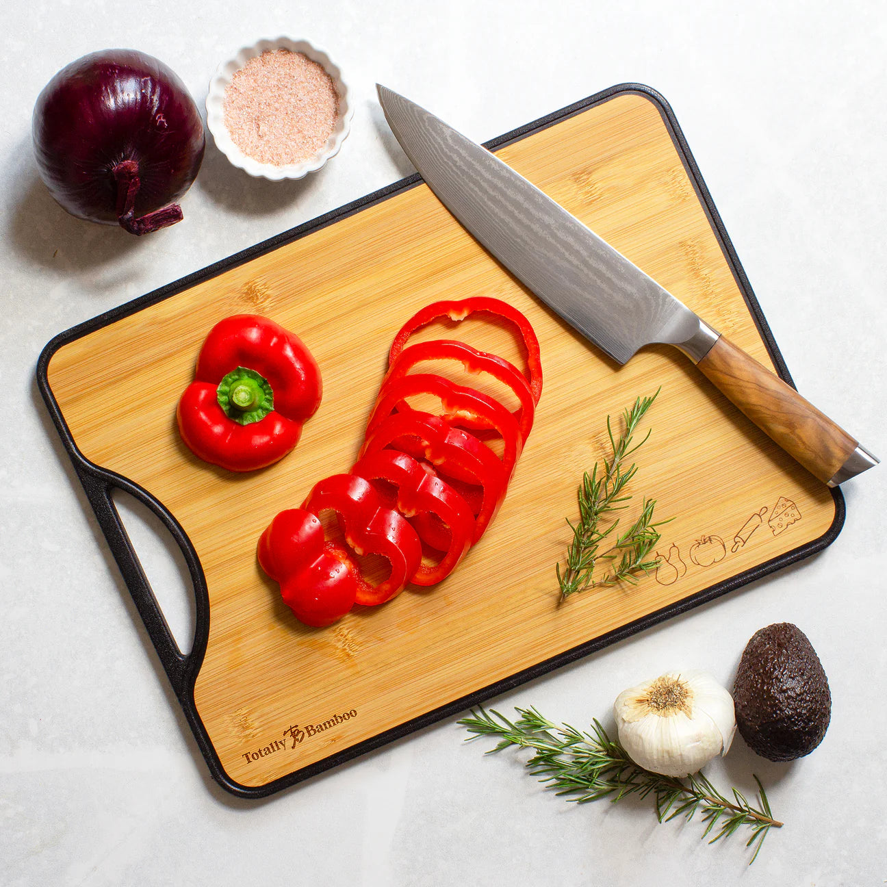 Totally Bamboo Poly-Boo Reversible Bamboo Cutting Board