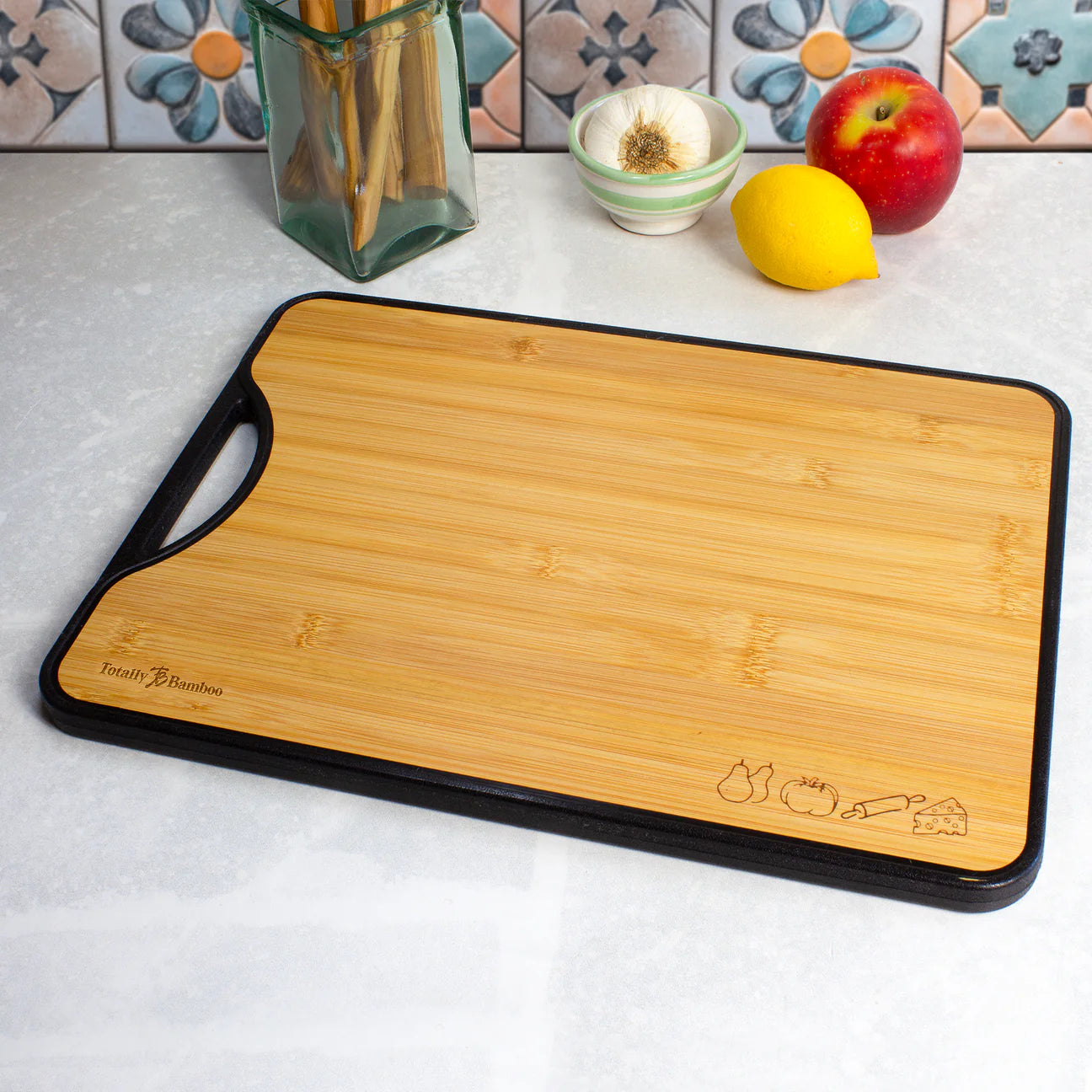 Totally Bamboo Poly-Boo Reversible Bamboo Cutting Board