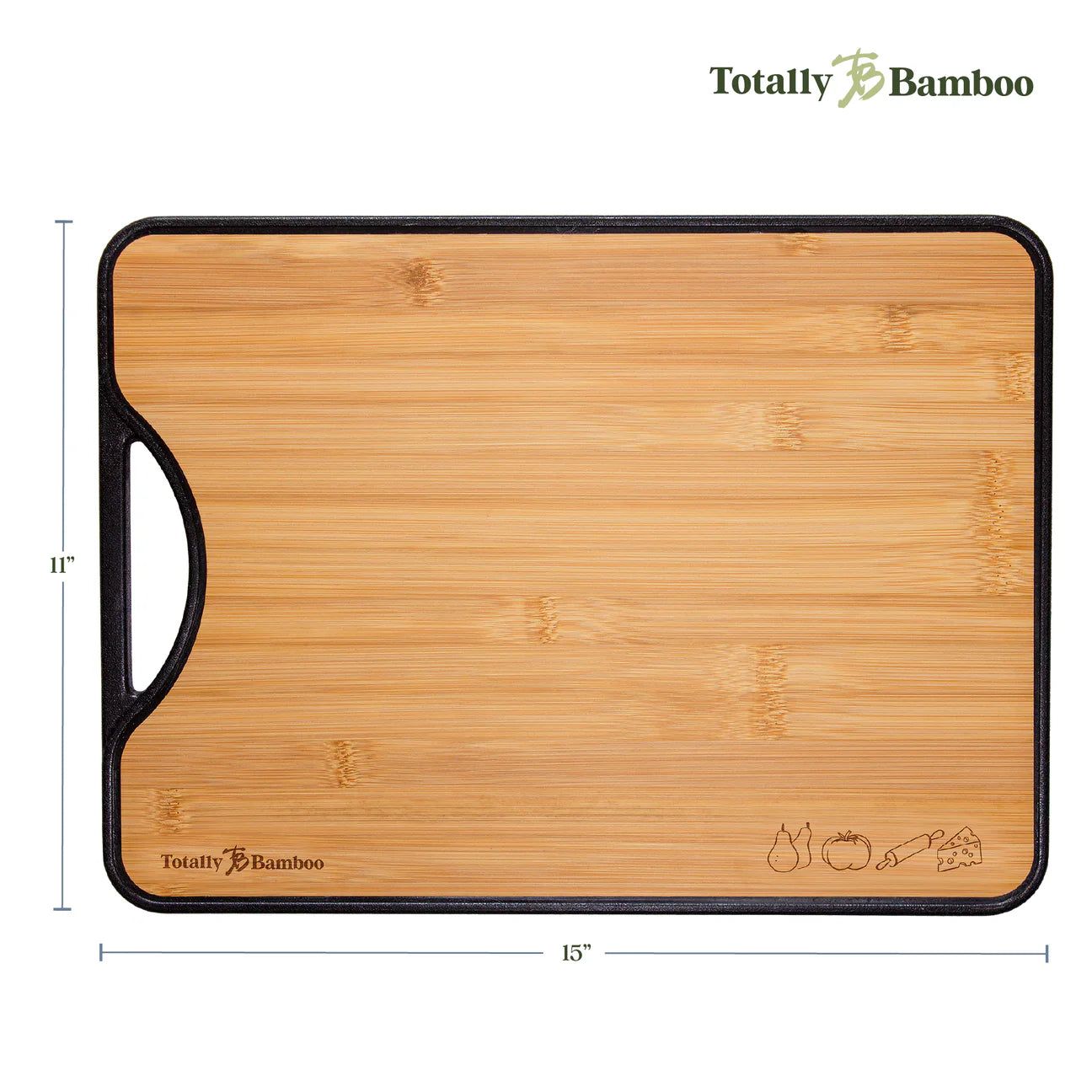 Totally Bamboo Poly-Boo Reversible Bamboo Cutting Board