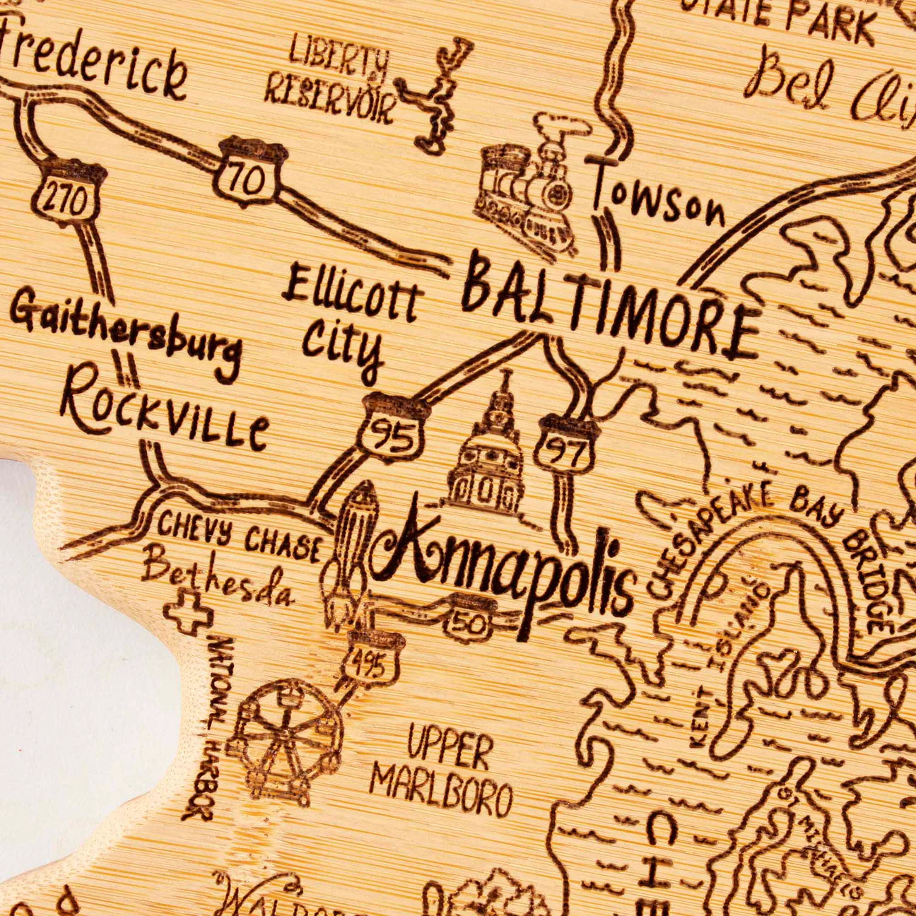 Totally Bamboo Maryland Cutting and Serving Board