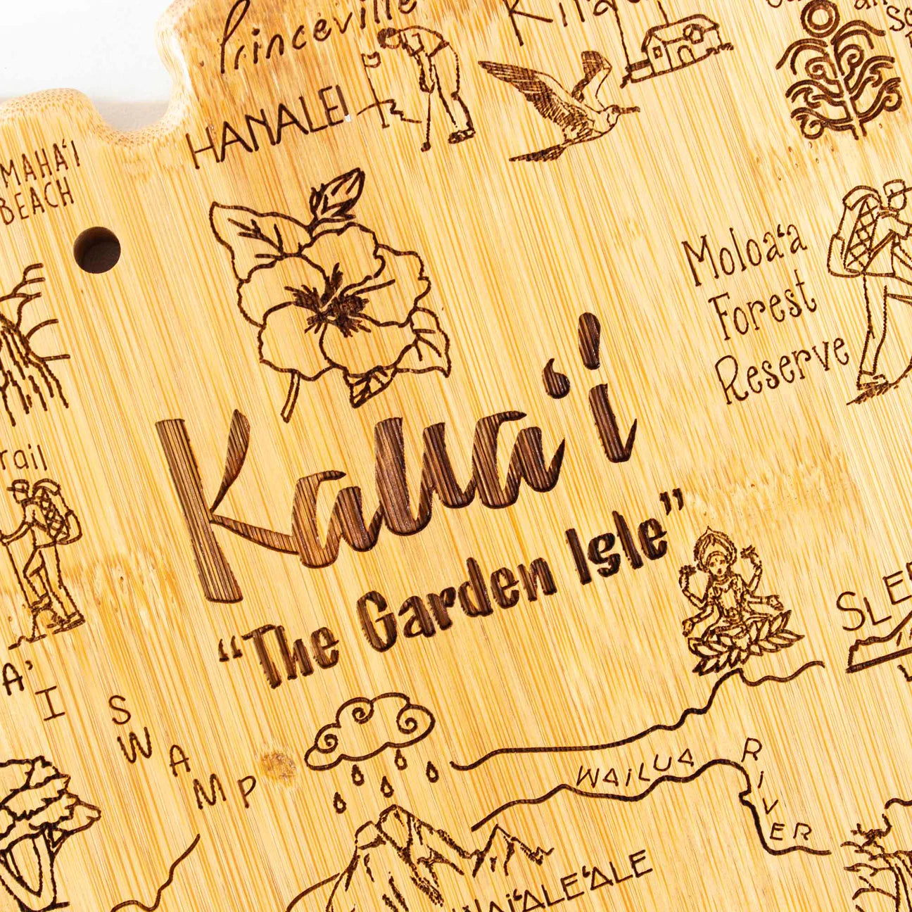 Totally Bamboo Destination Kauai Cutting & Serving Board