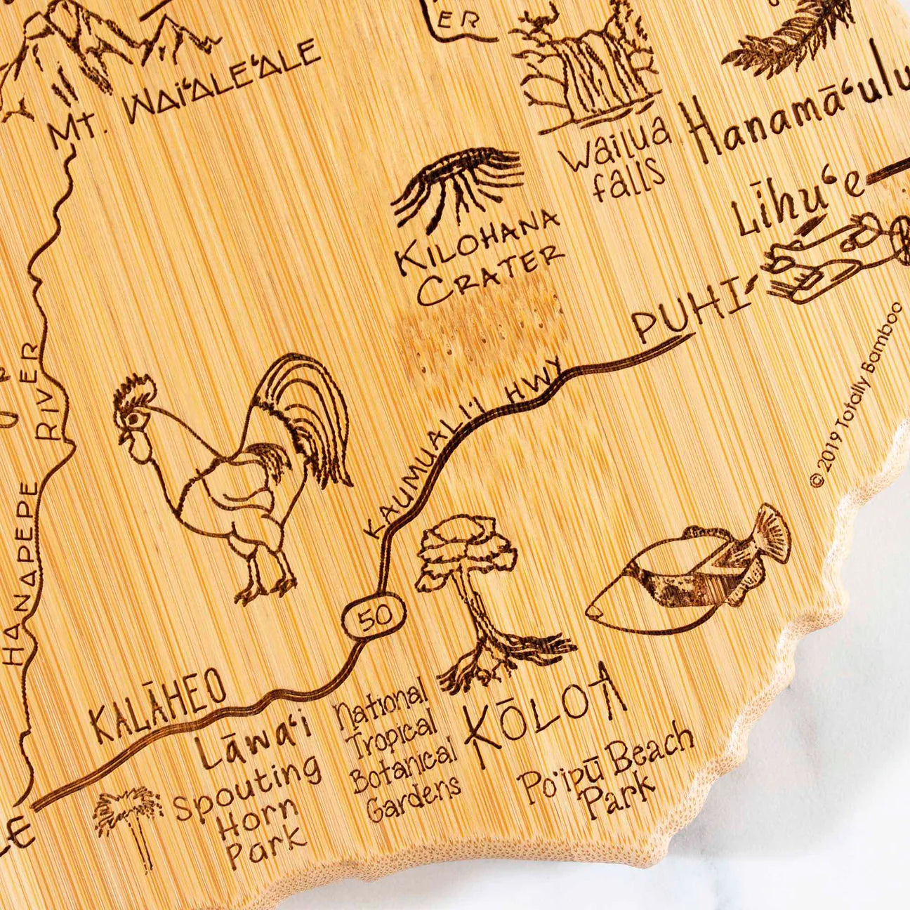 Totally Bamboo Destination Kauai Cutting & Serving Board