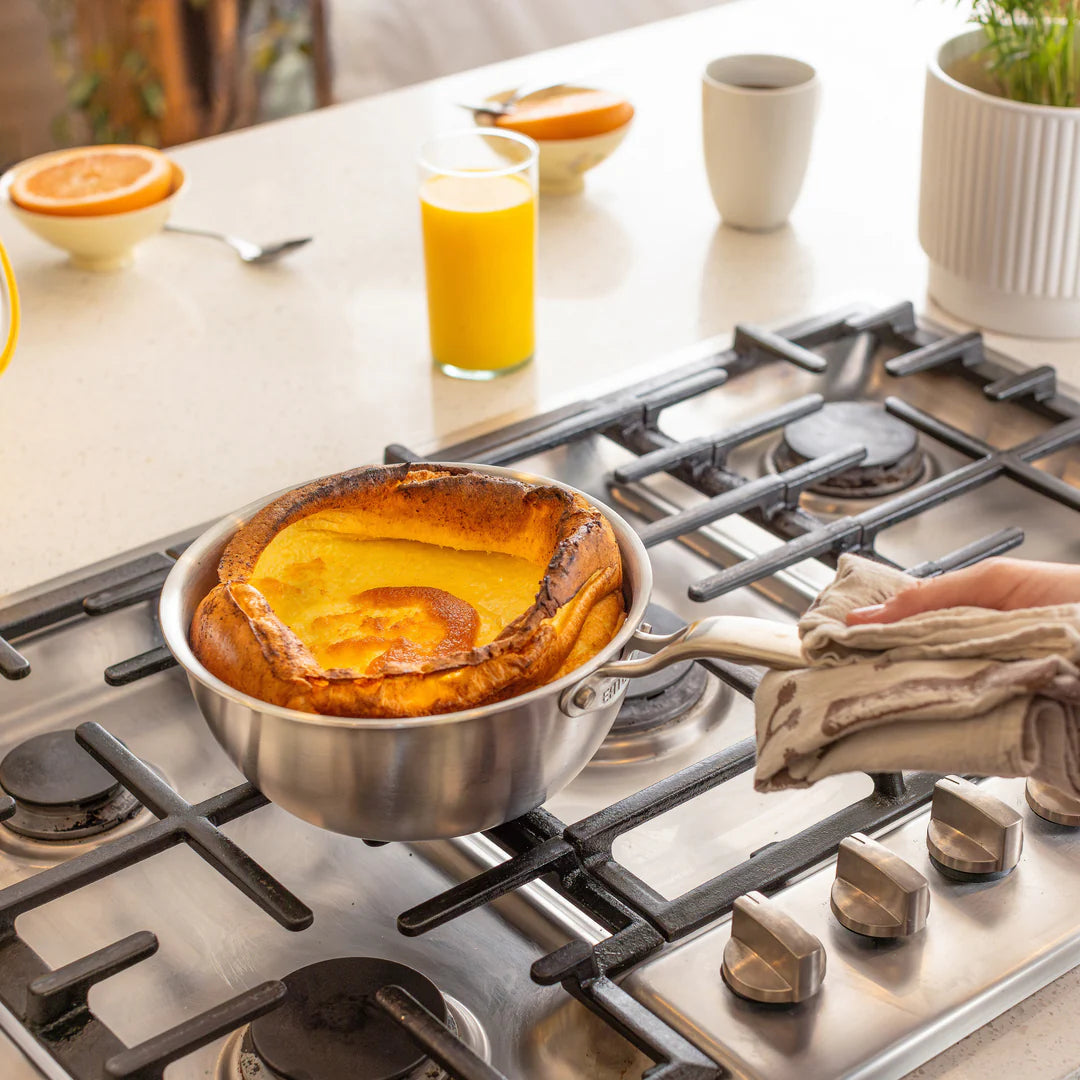 Heritage Steel Eater 2 Quart Saucier with Lid