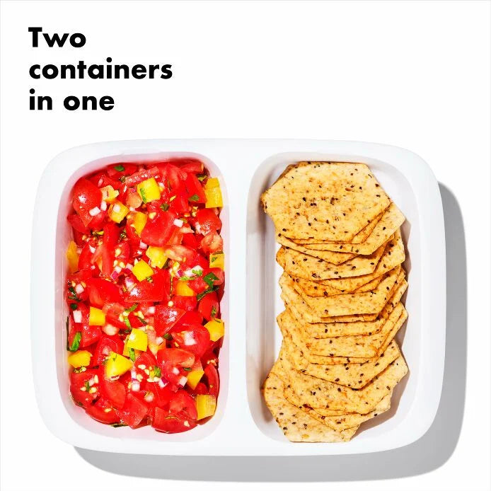 OXO Good Grips Prep & Go 2 Cup Divided Container