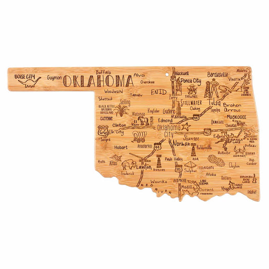 Totally Bamboo Destination Oklahoma Cutting and Serving Board