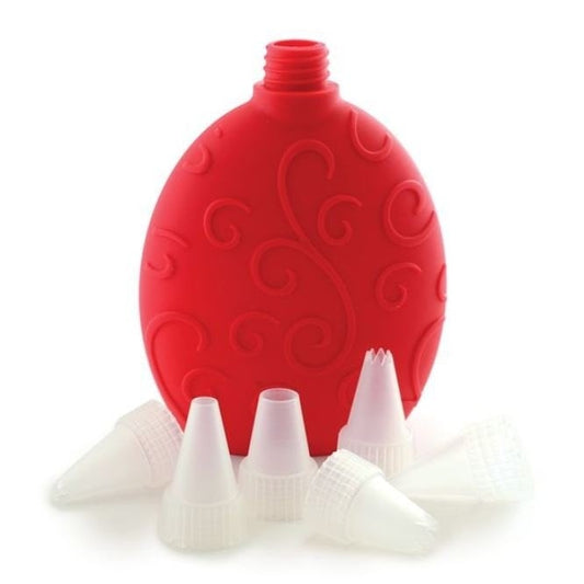 Norpro Silicone Icing Decorator, with 6 tips