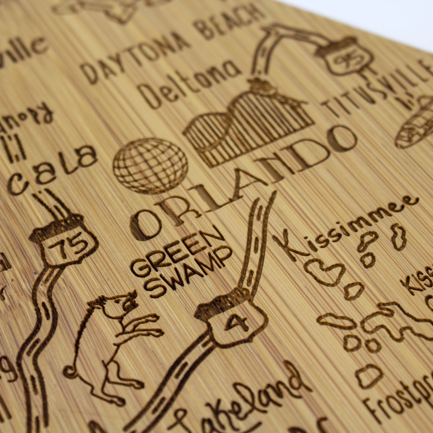 Totally Bamboo Destination Florida Cutting Board - Home Gadgets