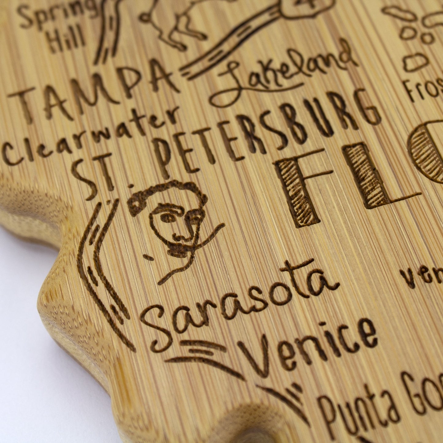 Totally Bamboo Destination Florida Cutting Board - Home Gadgets