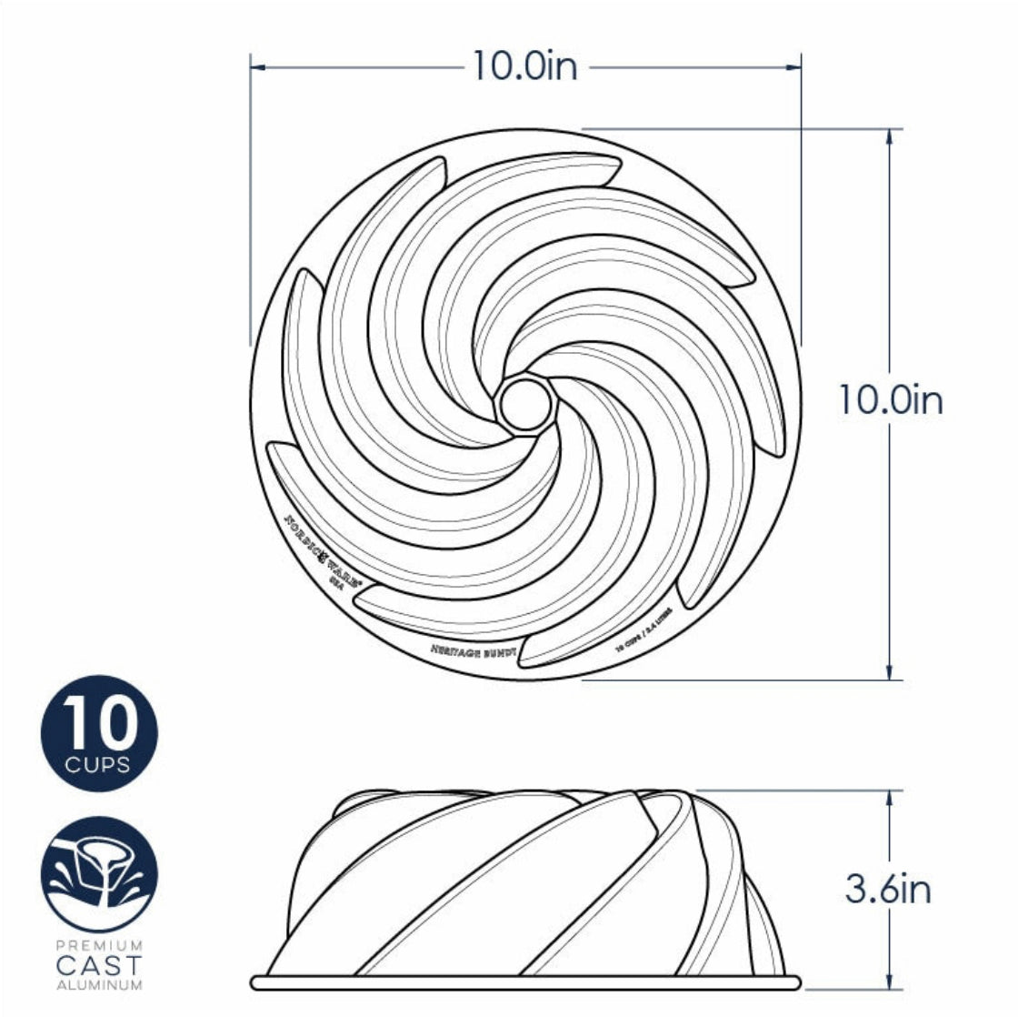 Nordic Ware Heritage Bundt Pan - Home Gadgets