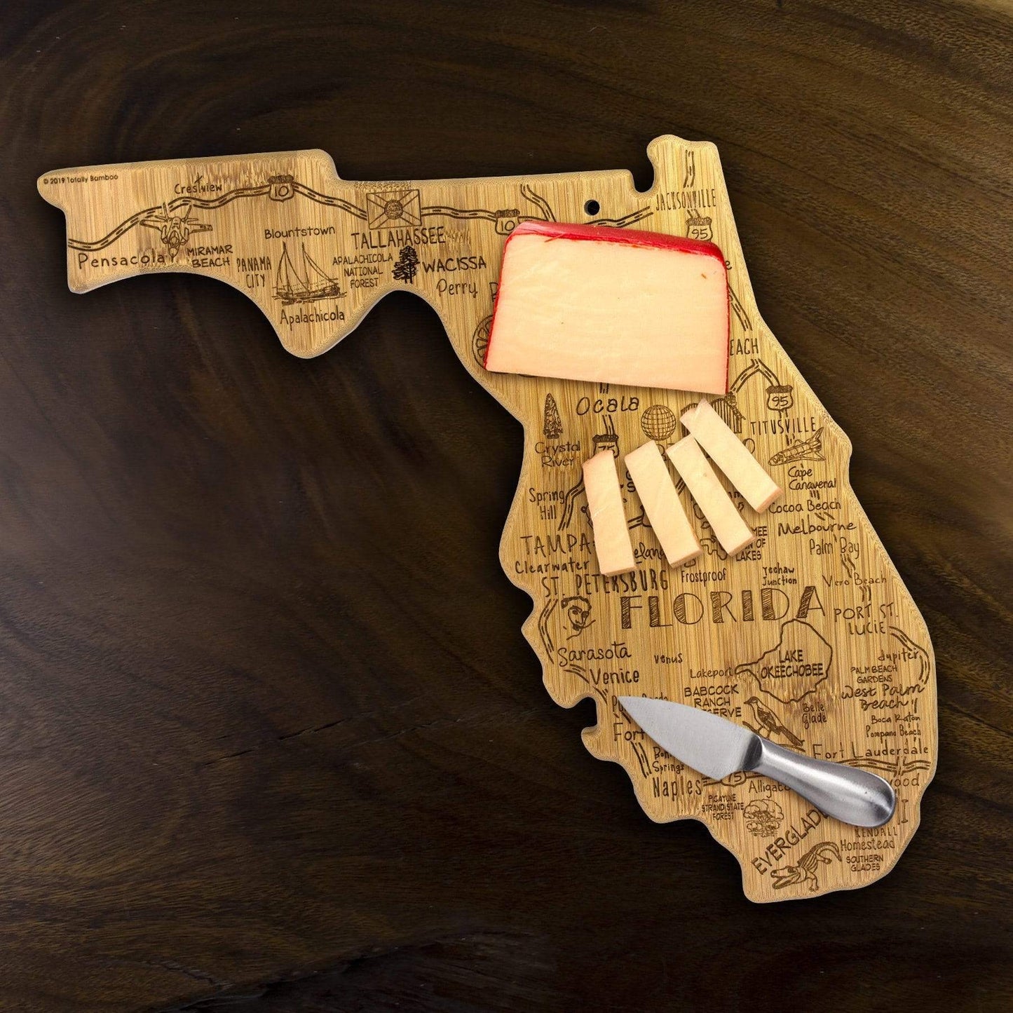 Totally Bamboo Destination Florida Cutting Board - Home Gadgets