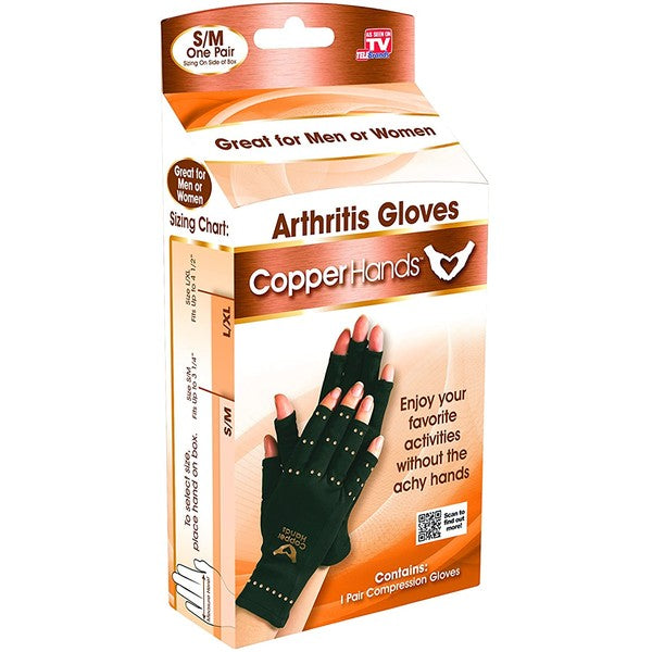 Copper Hands Compression Gloves As Seen On TV Telebrands – Home