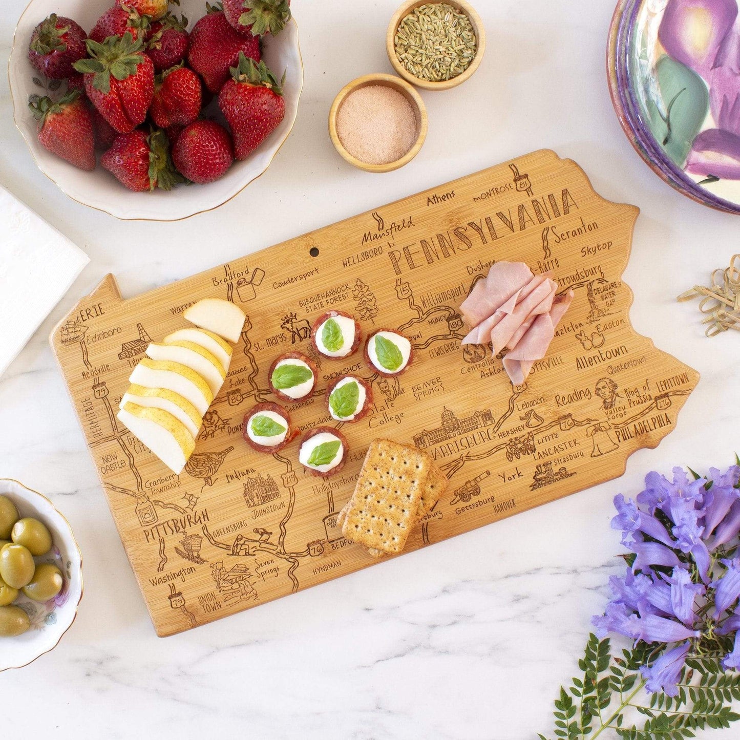 Totally Bamboo Pennsylvania Cutting Board - Home Gadgets