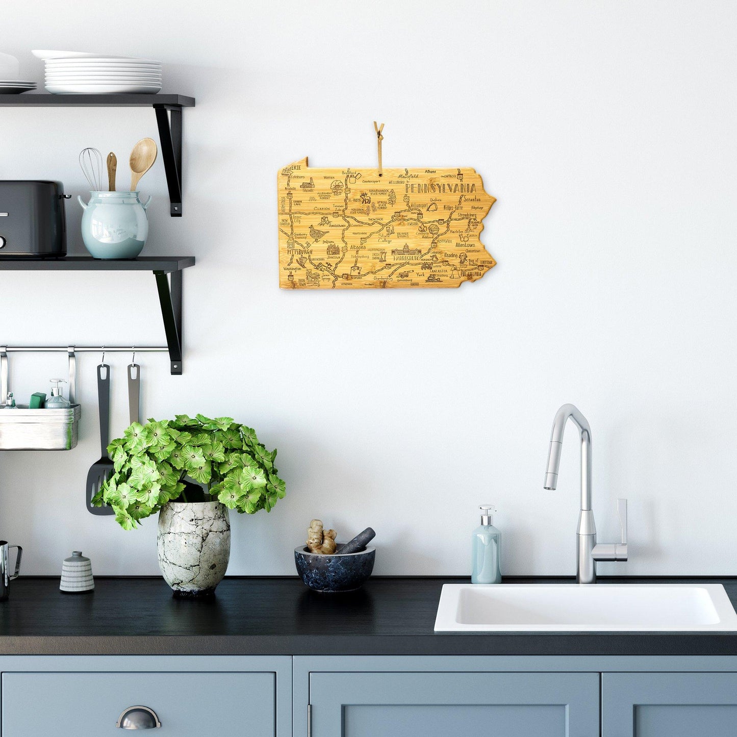 Totally Bamboo Pennsylvania Cutting Board - Home Gadgets