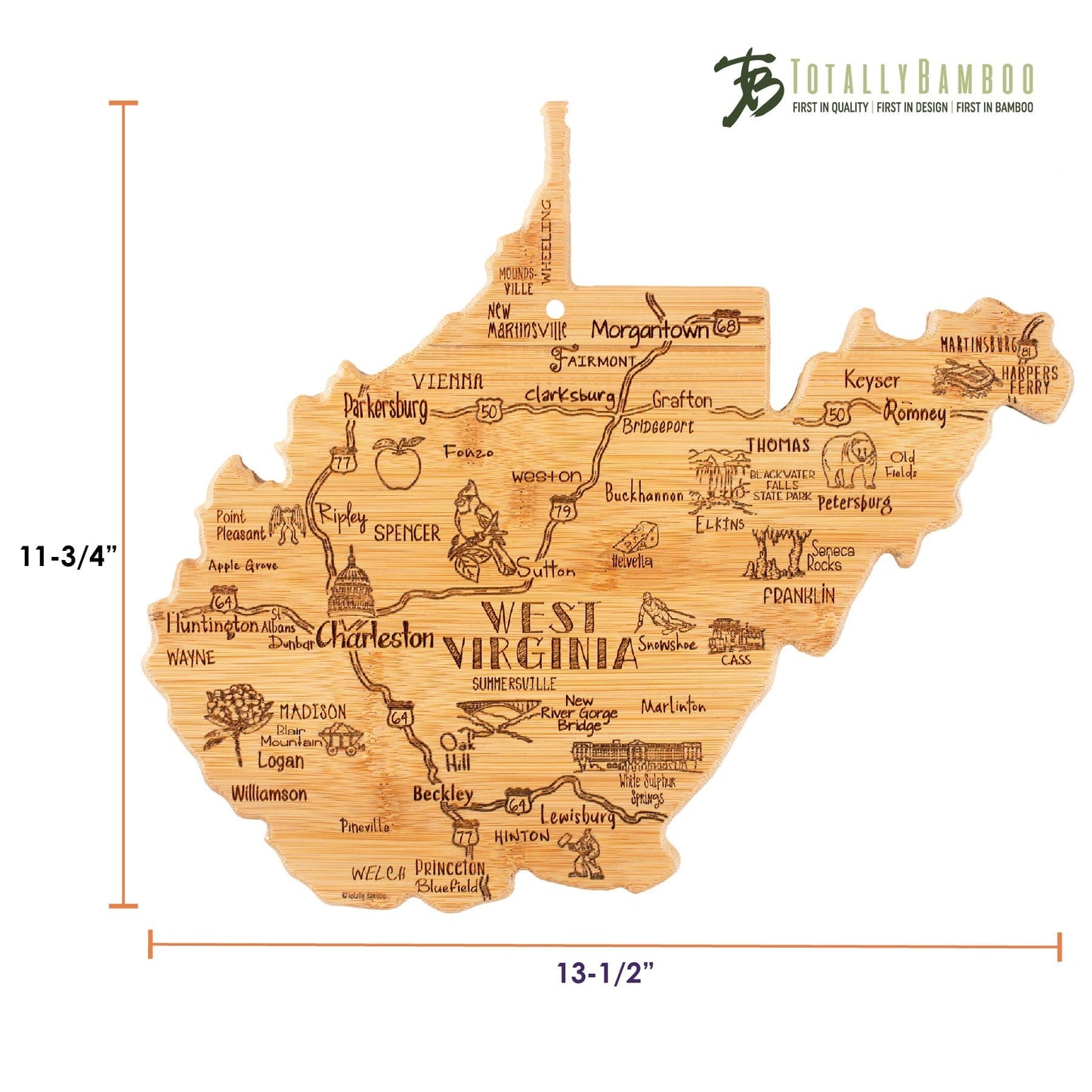 Totally Bamboo Destination West Virginia - Home Gadgets