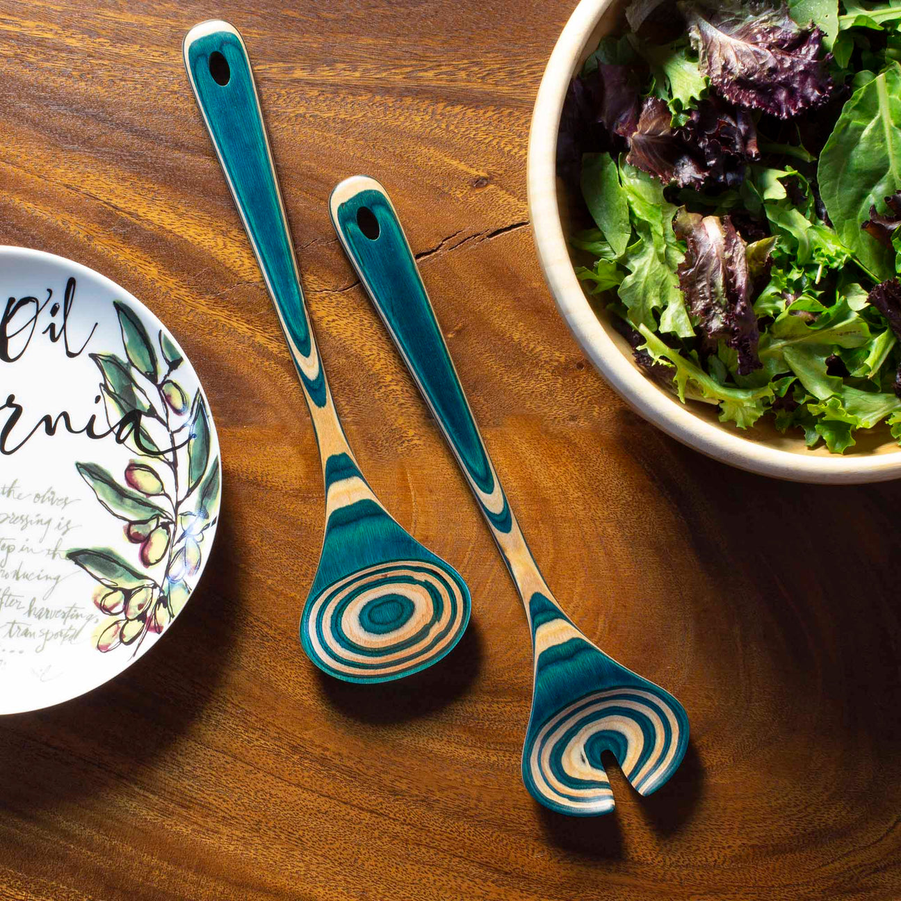 Baltique Mykonos Collection Salad Serving Set, 11-3/4"