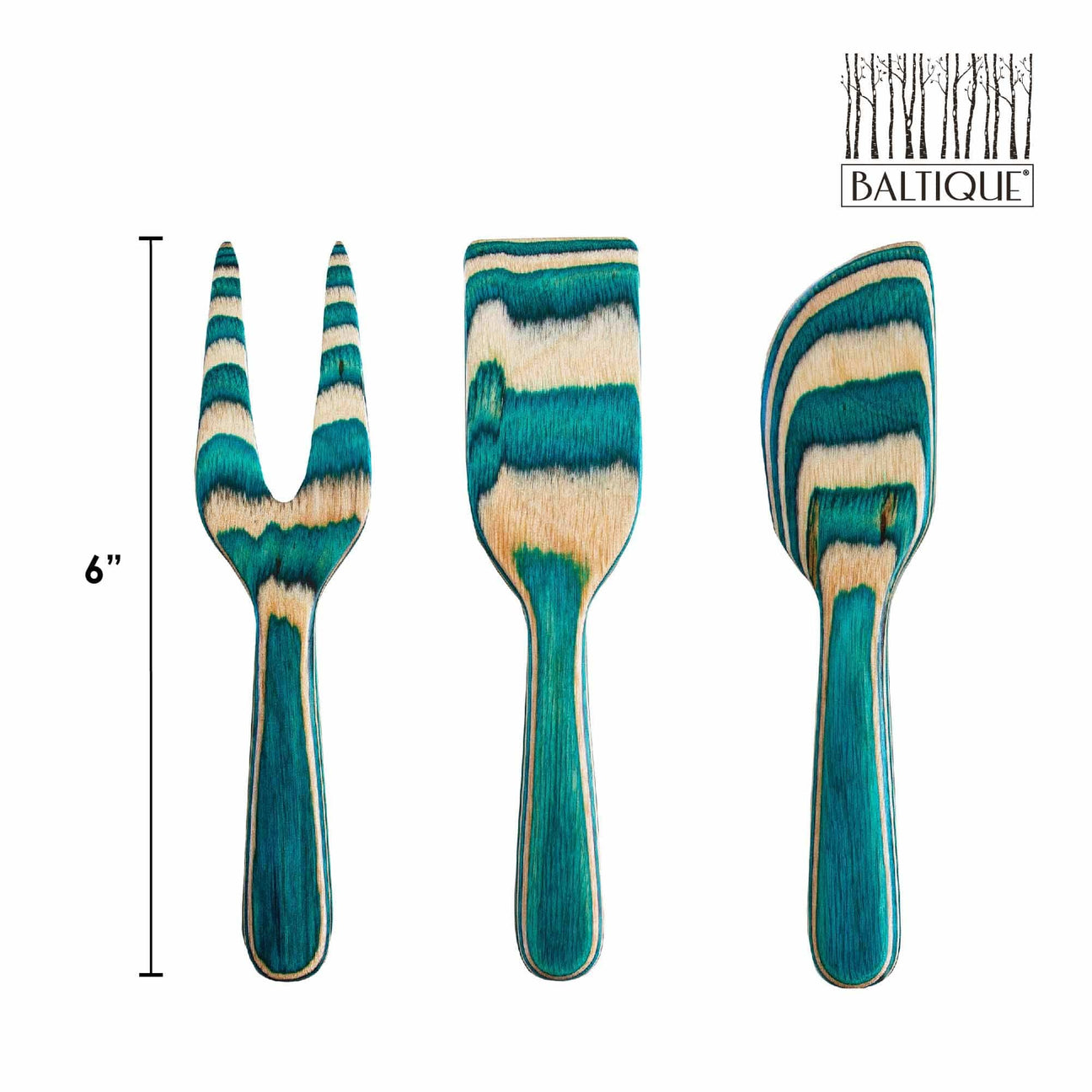Totally Bamboo Baltique Mykonos 3-Piece Cheese Tool Set