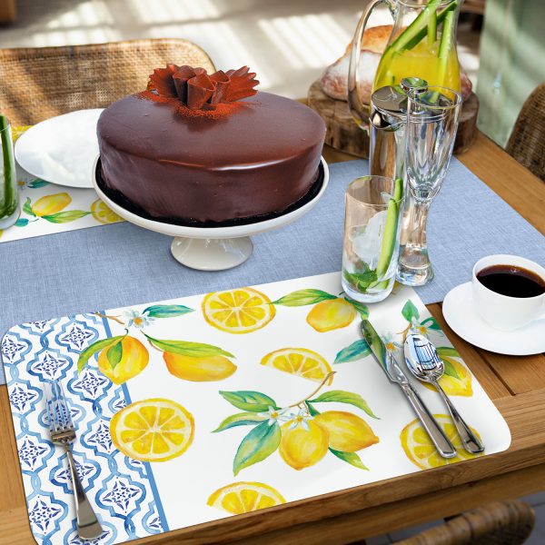 Lovely Lemons Reversible Placemat