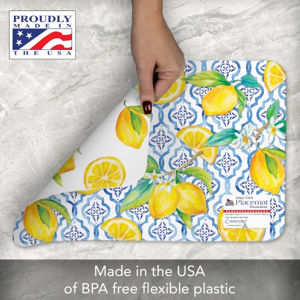 Lovely Lemons Reversible Placemat