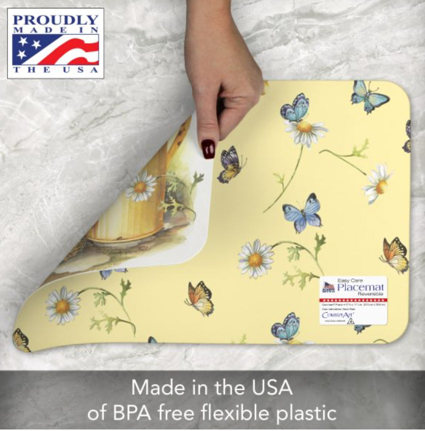 Chickadees and Butterfly Reversible Placemat