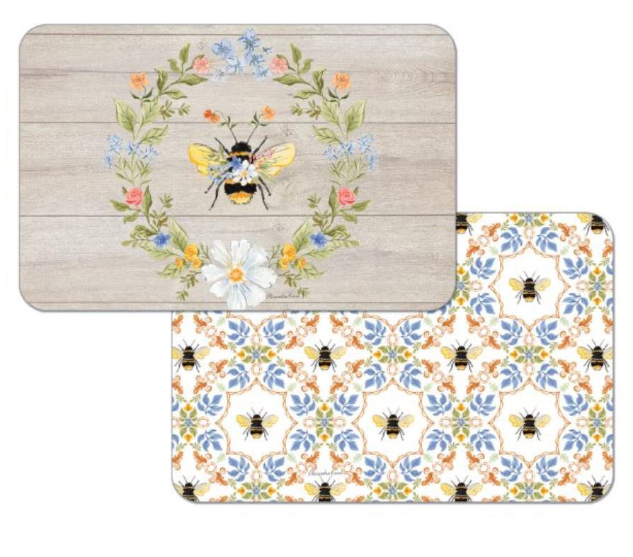 Floral Bee Reversible Placemat