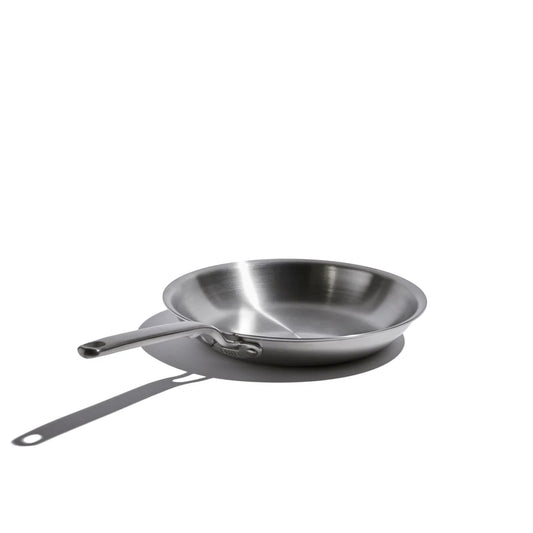 Heritage Steel Eater 10.5" Stainless Steel Fry Pan White Background