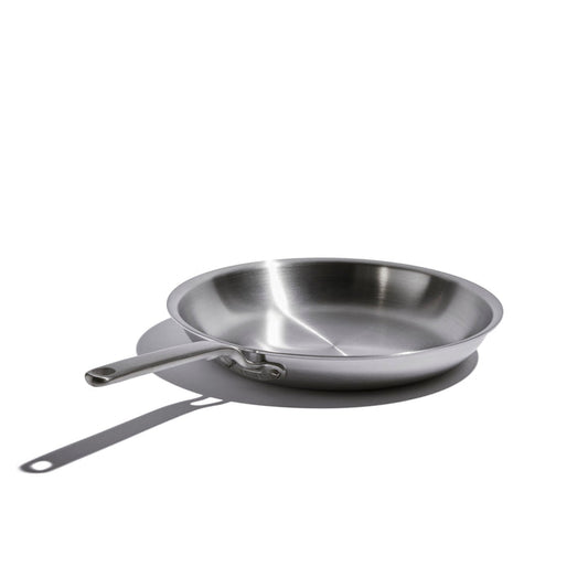 Heritage Steel Eater 12" Stainless Steel Frying Pan White Background
