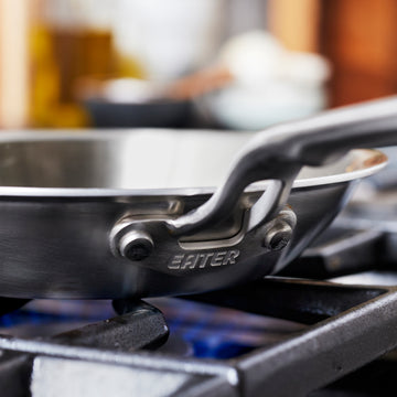Heritage Steel Eater 8.5” Stainless Steel Fry Pan Side View