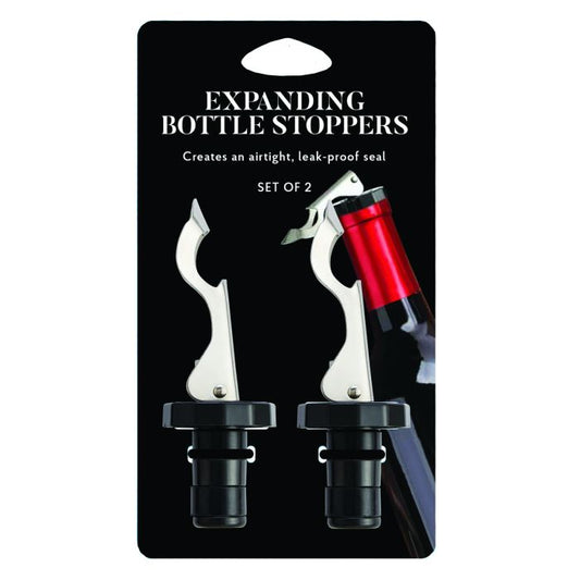 HIC Expanding Bottle Stoppers, Set of 2