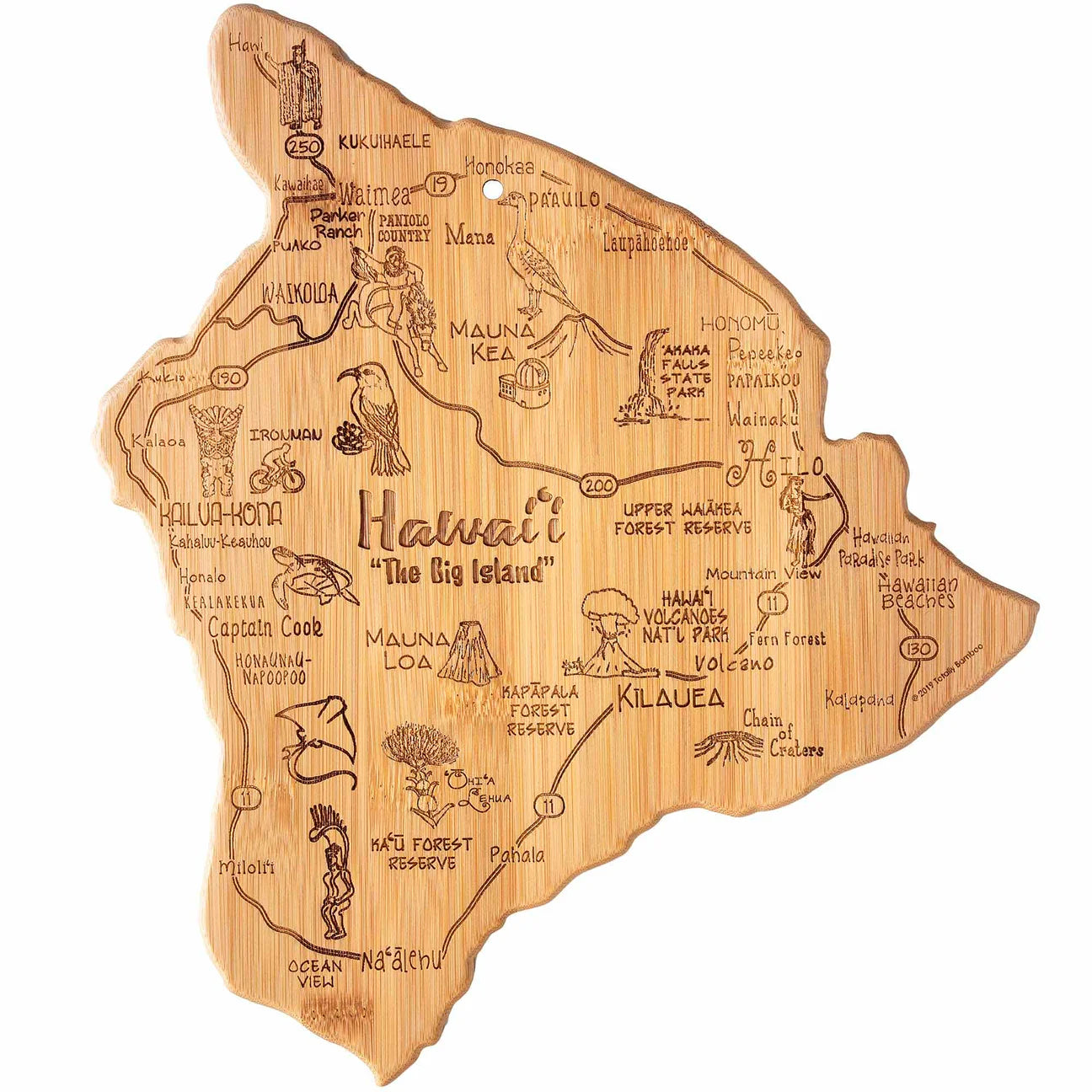 Totally Bamboo Destination Hawaii Cutting and Serving Board