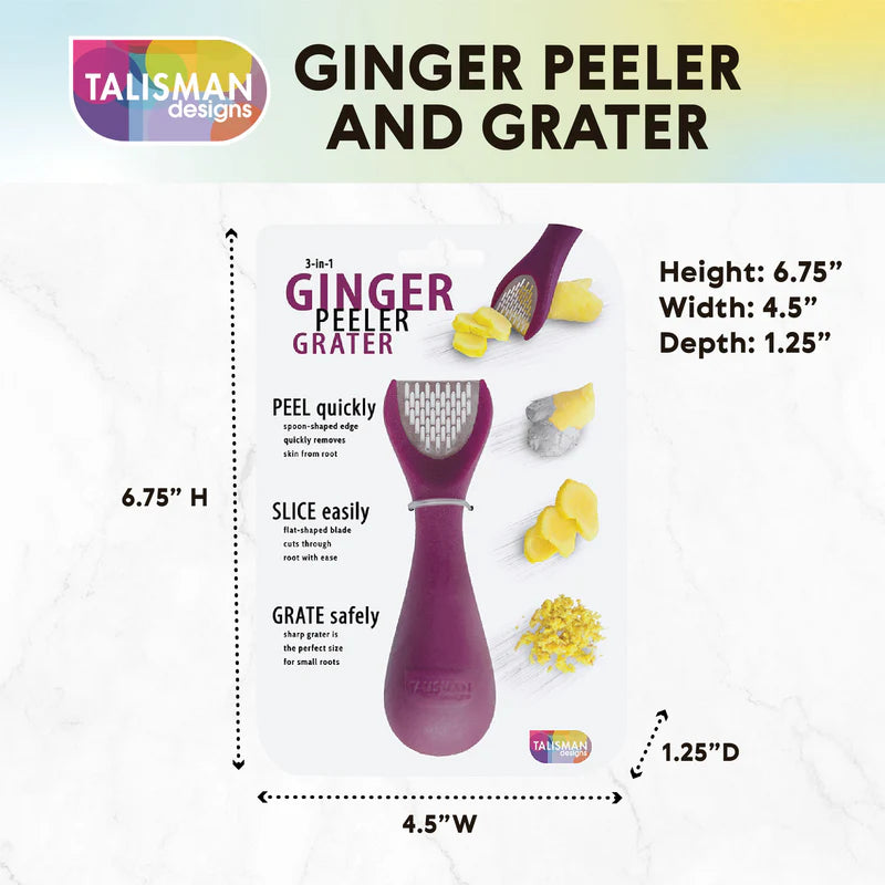 Talisman 3-in-1 Ginger Peeler Grater