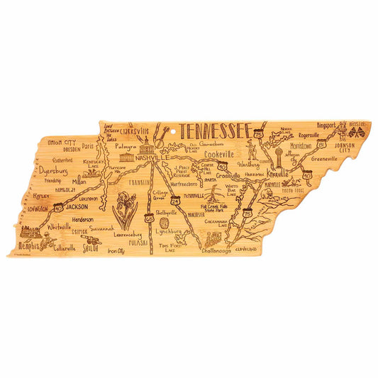 Totally Bamboo Destination Tennessee Cutting and Serving Board