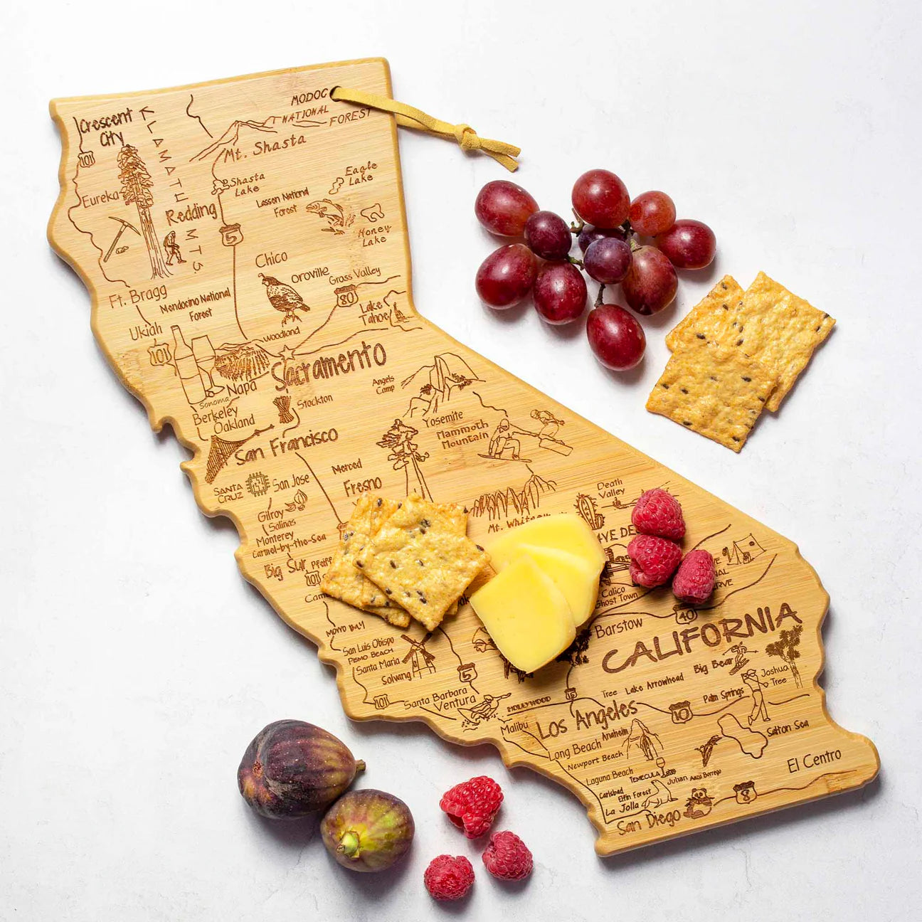 Totally Bamboo Destination California Cutting and Serving Board