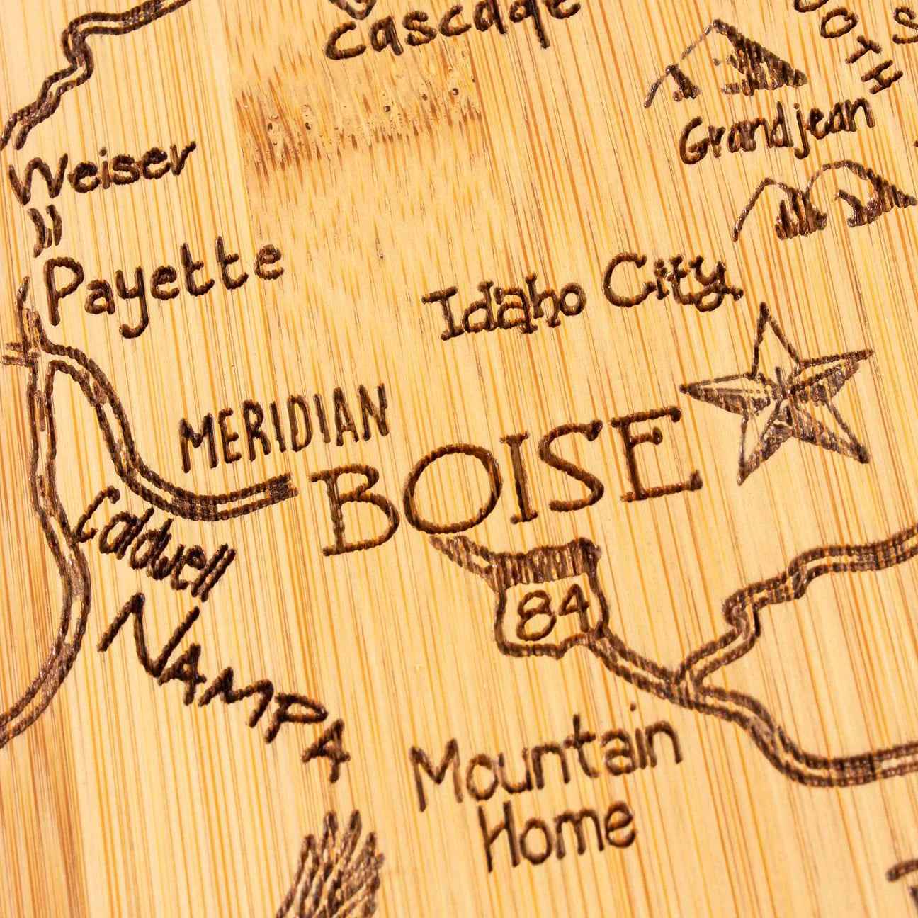 Totally Bamboo Destination Idaho Cutting & Serving Board - Home Gadgets