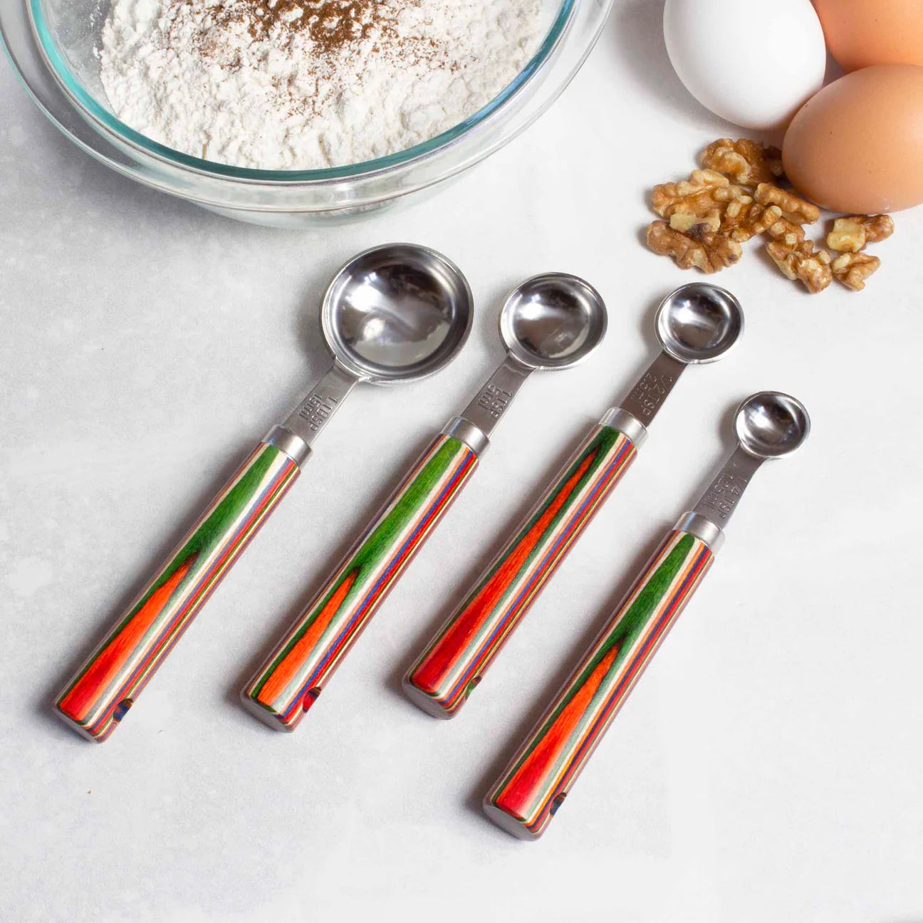 Totally Bamboo Baltique Marrakesh 4-Piece Measuring Spoon Set