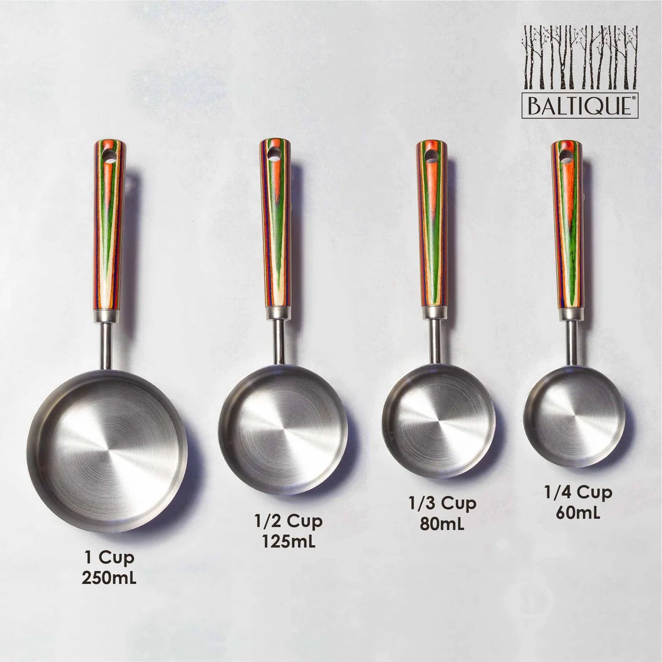 Totally Bamboo Baltique Marrakesh 4-Piece Measuring Cup Set