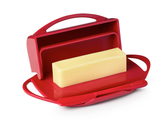 Bitterie Butter Dish with Attached Flip-Top Lid