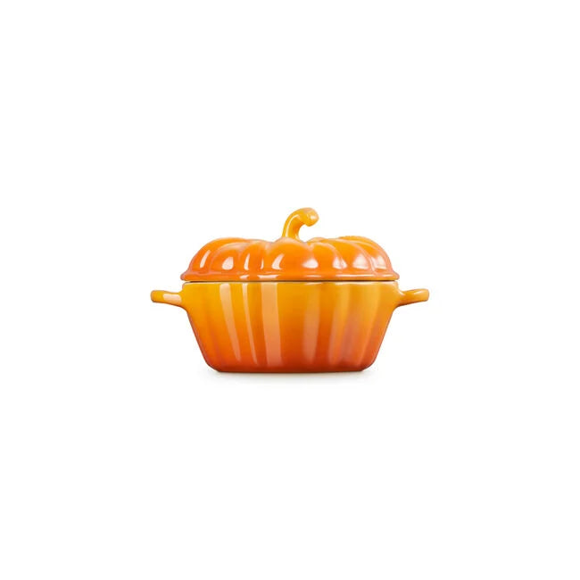 Le Creuset Pumpkin Mini Cocotte Persimmon Side View