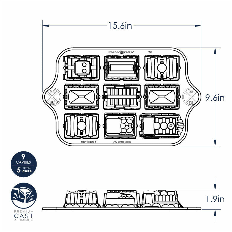 Nordic Ware Train Cake Pan 