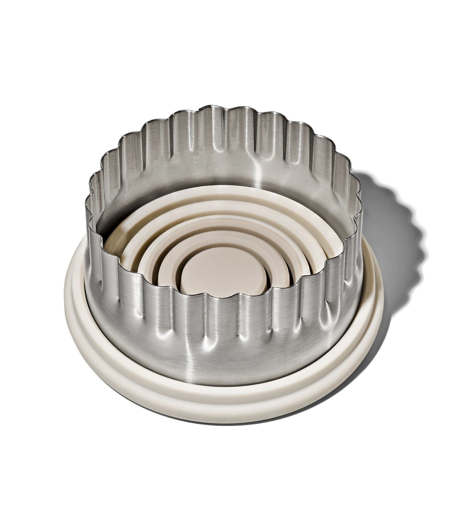 Cookie and Biscuit Cutter resting with hand guard