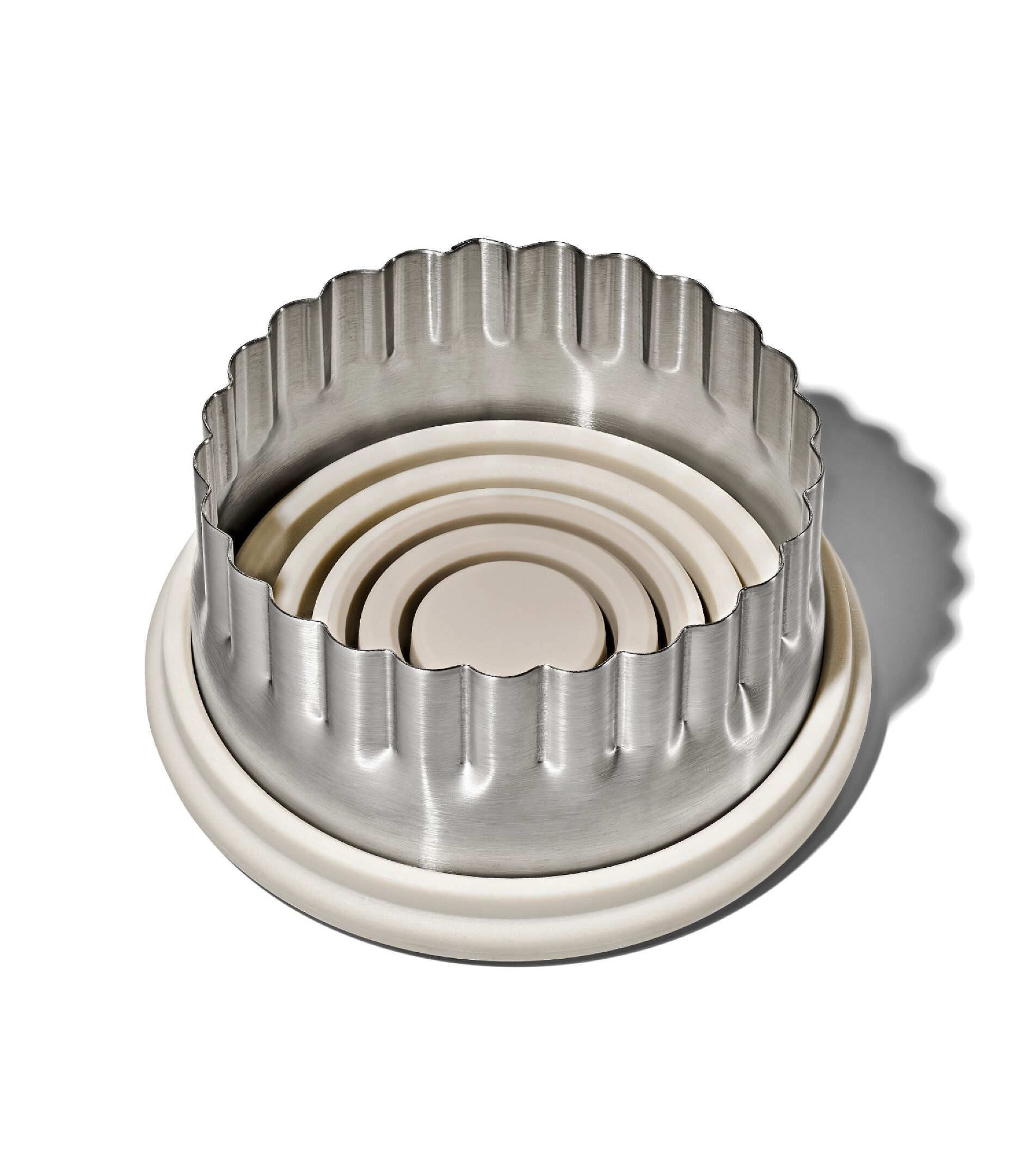 Cookie and Biscuit Cutter resting with hand guard