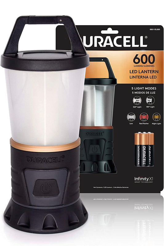 Duracell Compact Lantern With 180/360 Degree Area Lighting600 Lumens
