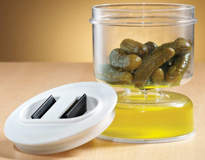 Flip Jar Serving and Storage Pickle Jar Set of 2 - Home Gadgets