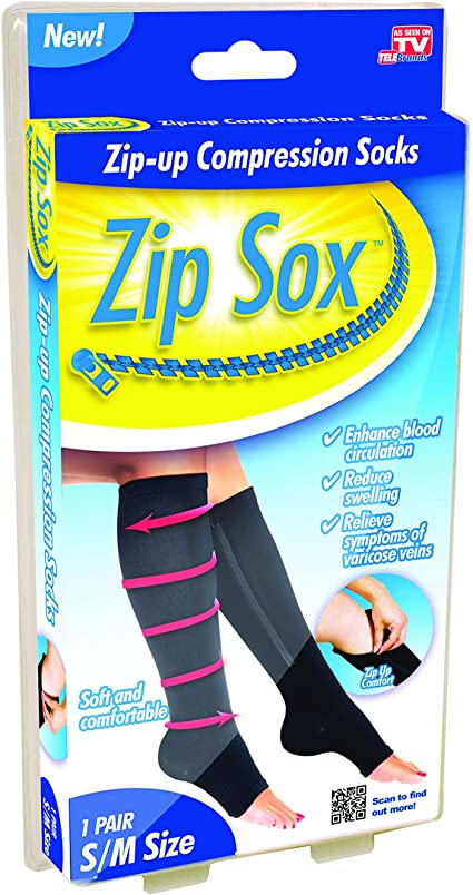 Zip Sox Zip-up Compression Socks - Home Gadgets