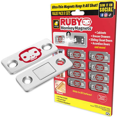 Ruby Monkey Magnets 