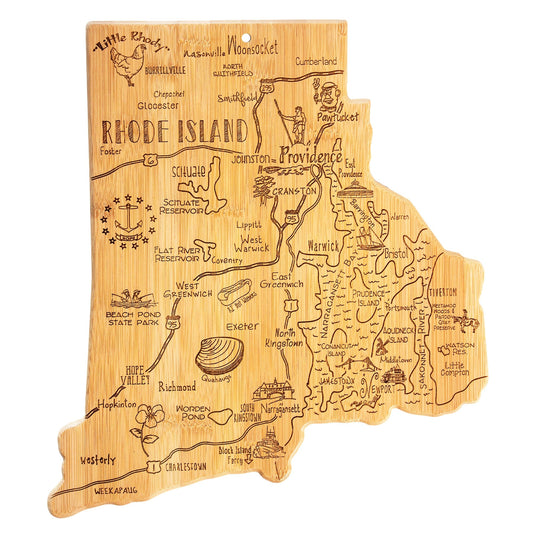 Totally Bamboo Destination Rhode Island Cutting and Serving Board