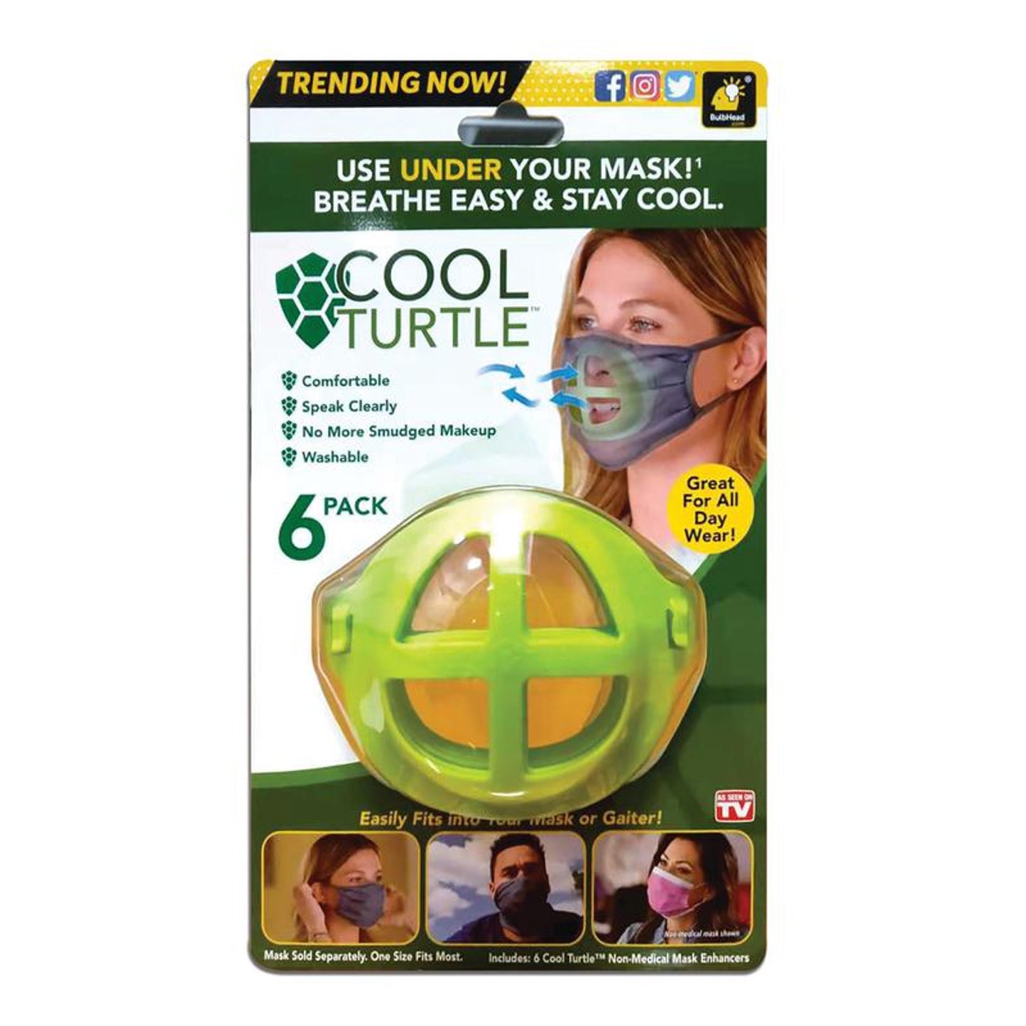 Cool Turtle Mask Insert - Home Gadgets