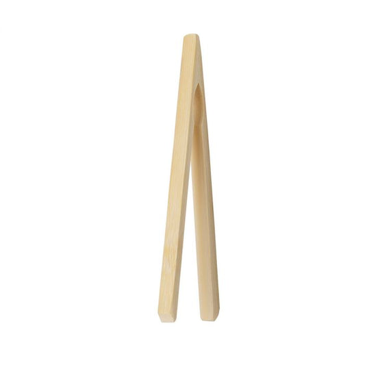 HIC Bamboo Toast Tongs 6.5”