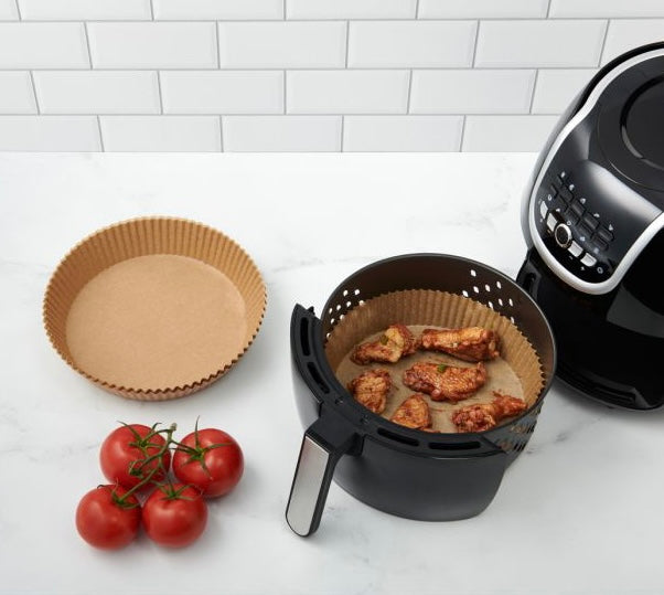 HIC Kitchen Disposable Air Fryer Liners, 8"