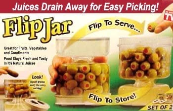 Flip Jar Pickle Serving and Storage Jar